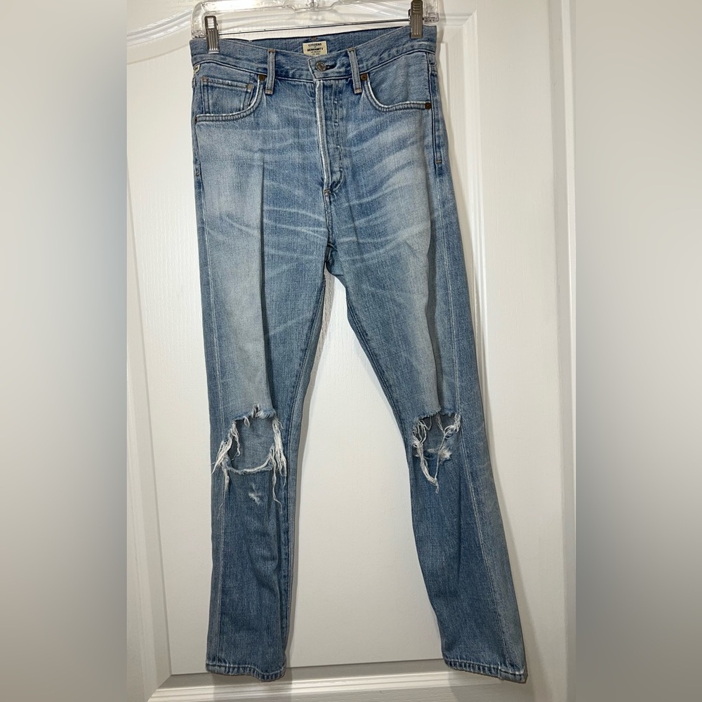 Citizens of Humanity Liya Classic Fit Crop Distressed Jeans Women’s Size 25
